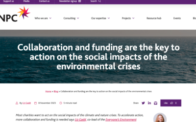 Why Collaborative funding for the environment is critical