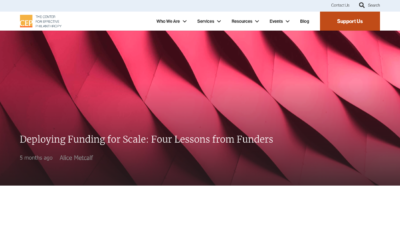 Deploying Funding for Scale: Four Lessons from Funders